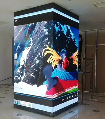 640x480は大きいLEDスクリーン3840hzの広告ダイ カストのキャビネット屋内P2.5RGB 4の側面