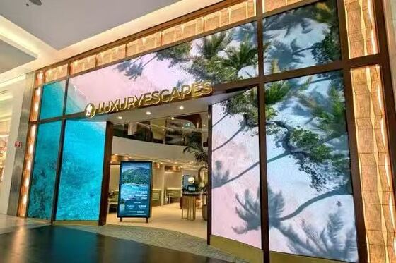 Lifespan 100 Programmable Window Signage Incorporating Aluminum Frame Providing and Flexible Digital Display Options for Commercial Spaces