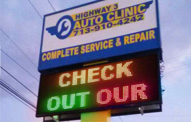 店舗広告のための屋外LED看板,P5RGB防水LEDスクリーンビデオ表示