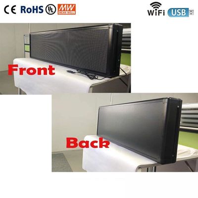 RGB 3Dの効果のWifi LED表示7は後部窓のメッセージ表示を着色する