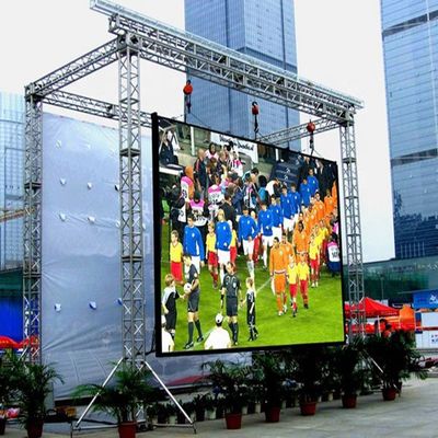 10ftx12ft容易に段階のために取付けられている屋外のビデオ スクリーンの使用料
