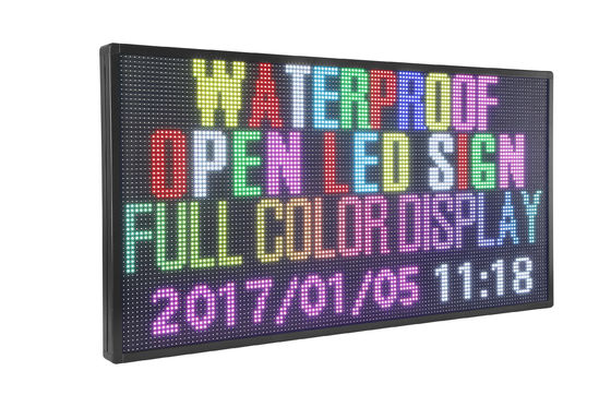 アルミニウム場合が付いているWiFiプログラム可能なP10 RGB屋外のデジタルLEDの印