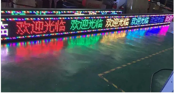 110V LEDのプログラム可能なスクロールの印屋外LEDの表記10000dots/m2 PSE