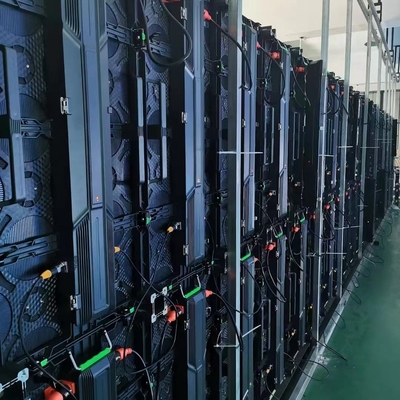 500x500 500x1000mmのキャビネットが付いている屋外のレンタルLEDスクリーンの広告