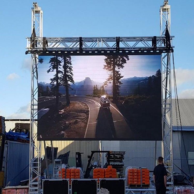 10ftx12ft容易に段階のために取付けられている屋外のビデオ スクリーンの使用料